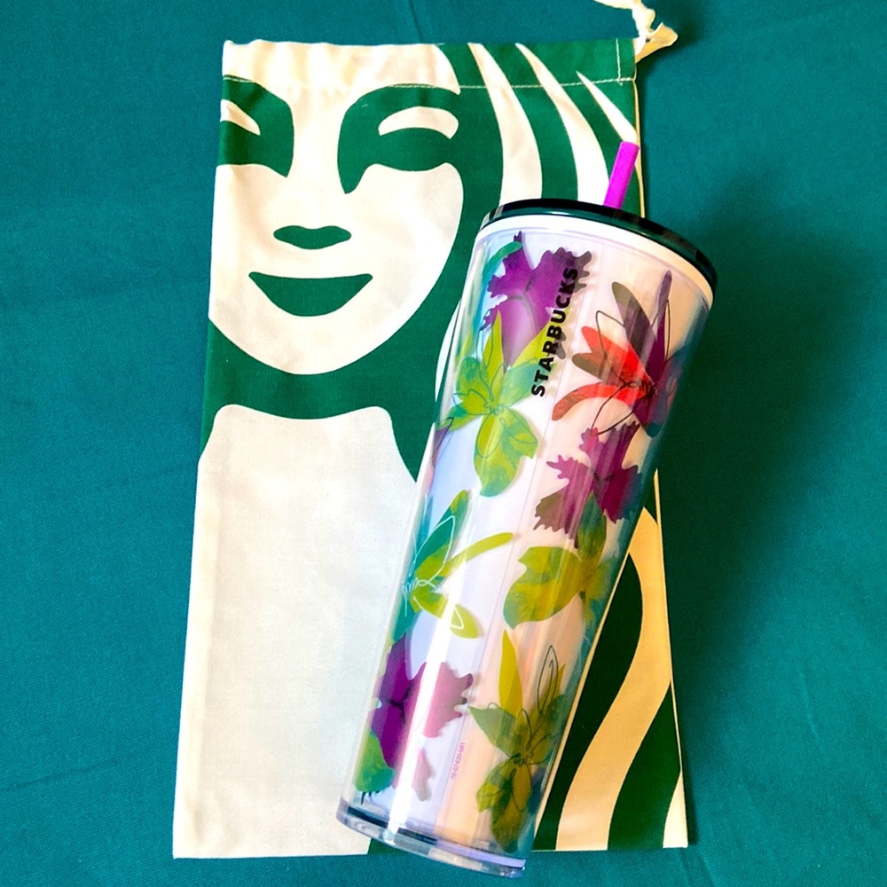 Starbucks Floral Ceramic Venti Tumbler